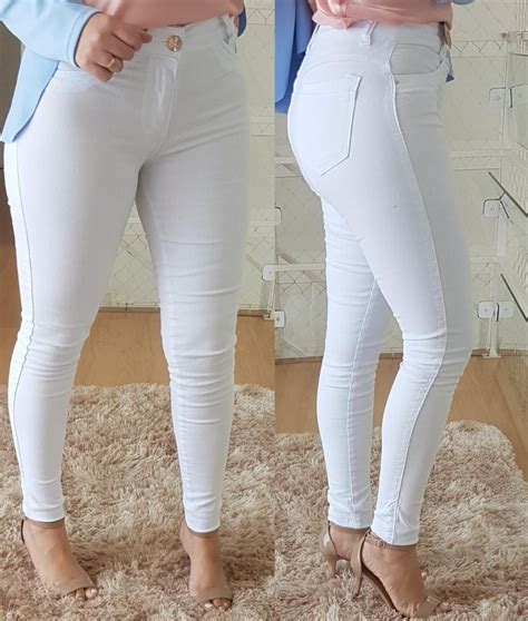 calça jeans branca feminina - sandália ipanema feminina